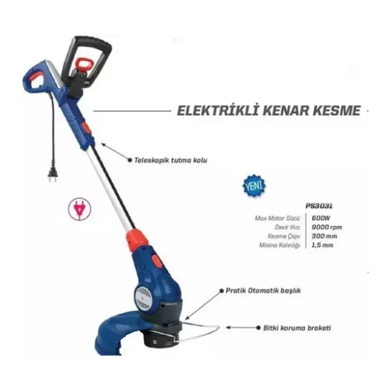 Hyundai Ps3031 Tırpan Elektrikli 600w