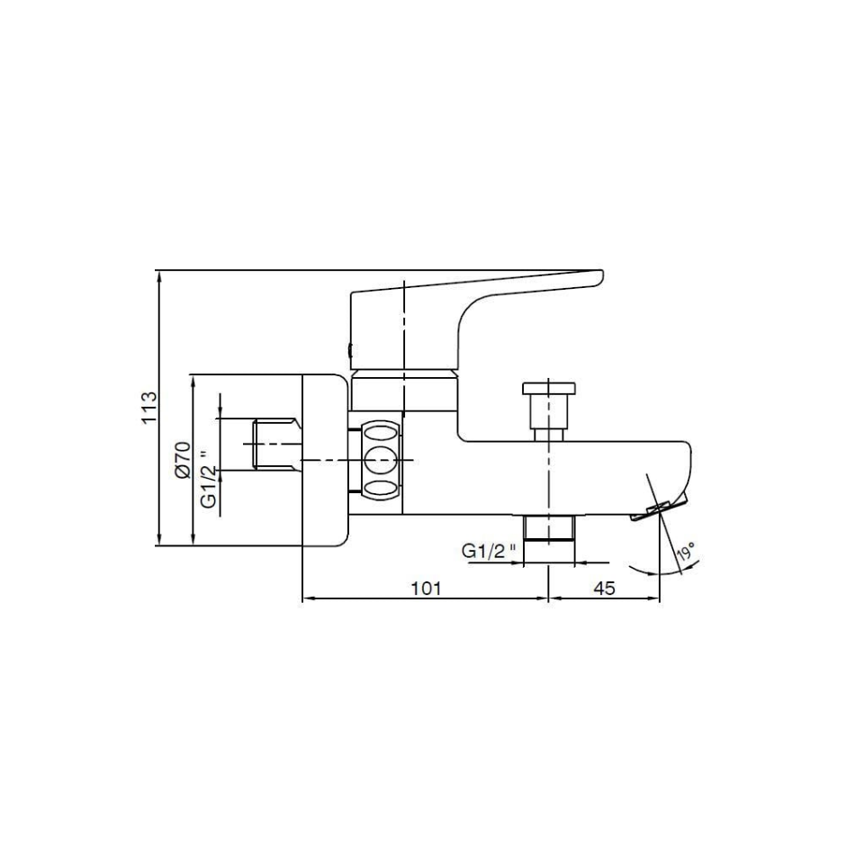 Eca Luna Banyo Bataryası Krom 102102450