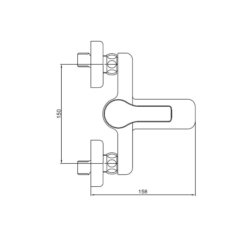 Eca Luna Banyo Bataryası Krom 102102450