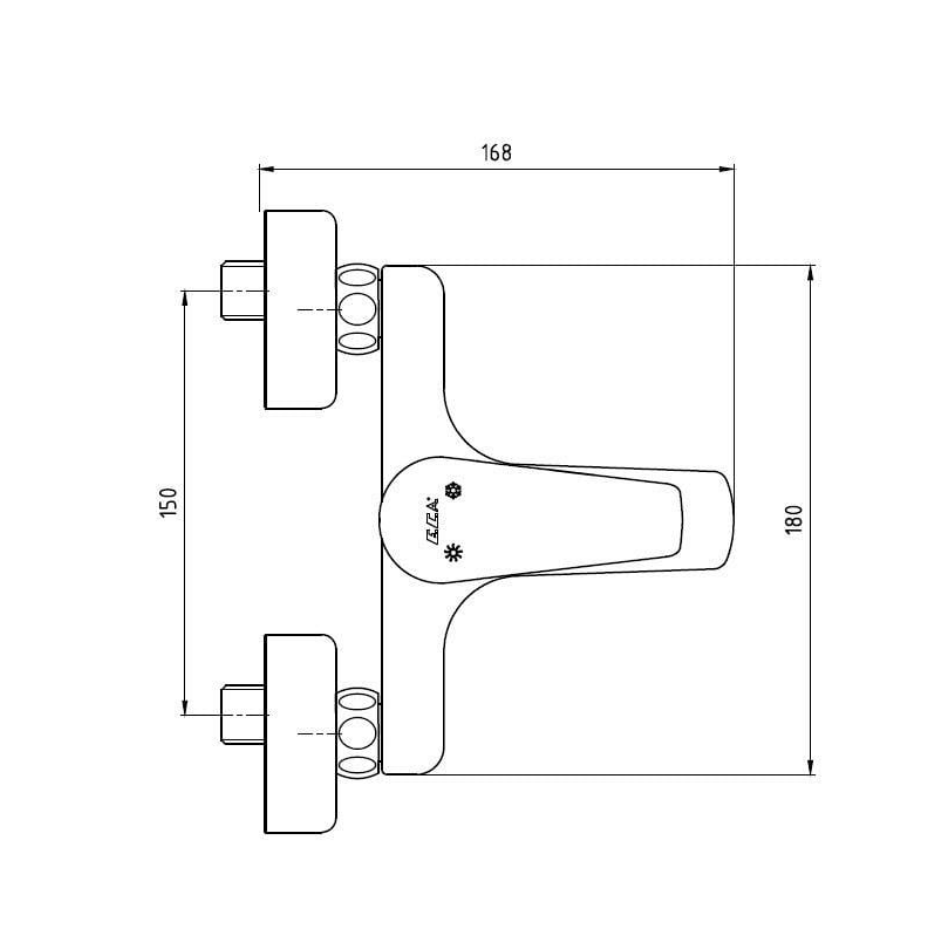 Eca Niobe Banyo Bataryası Krom 102102482