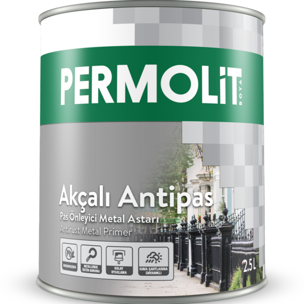 Permolit Antipas Metal Astarı 2,5 lt Kırmızı