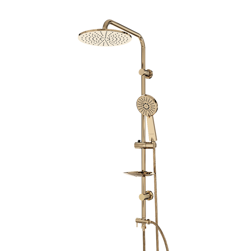 Diamond Gold Oval Tall Altın Duş Seti