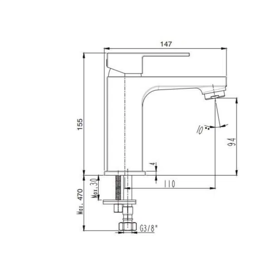 Ar Melia Lavabo Lavabo Bataryası Krom 102188132