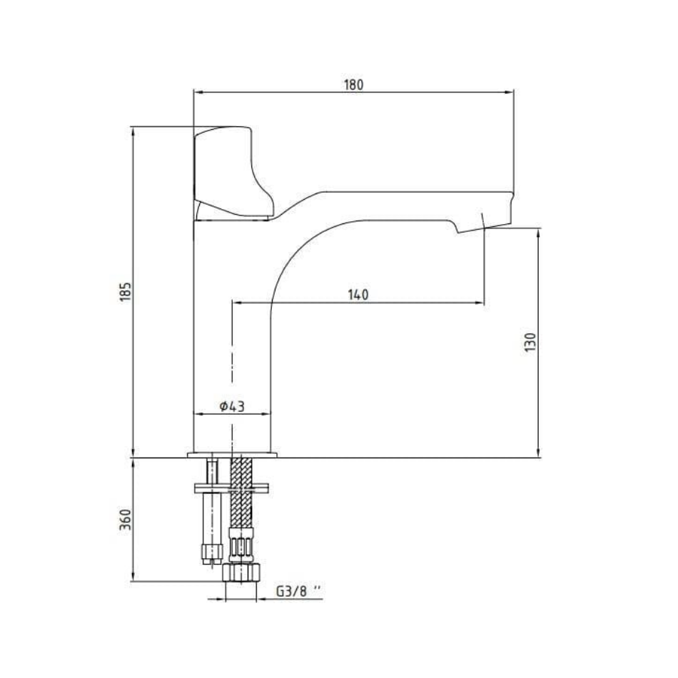 Eca Myra Lavabo Bataryası Krom 102108986H
