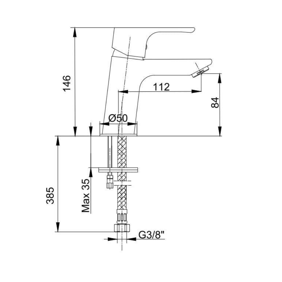Eca Niobe Lavabo Bataryası Krom 102188053