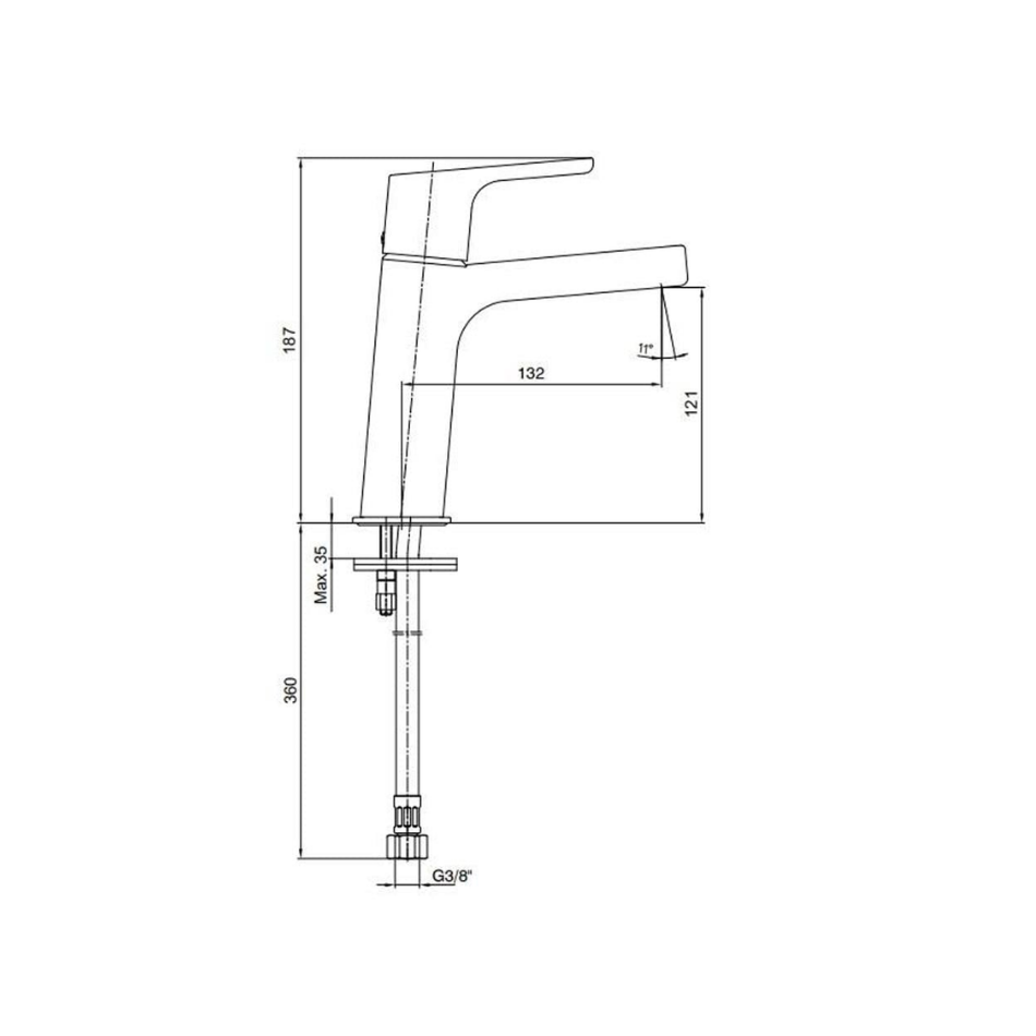 Eca Luna Lavabo Bataryası Krom 102108940