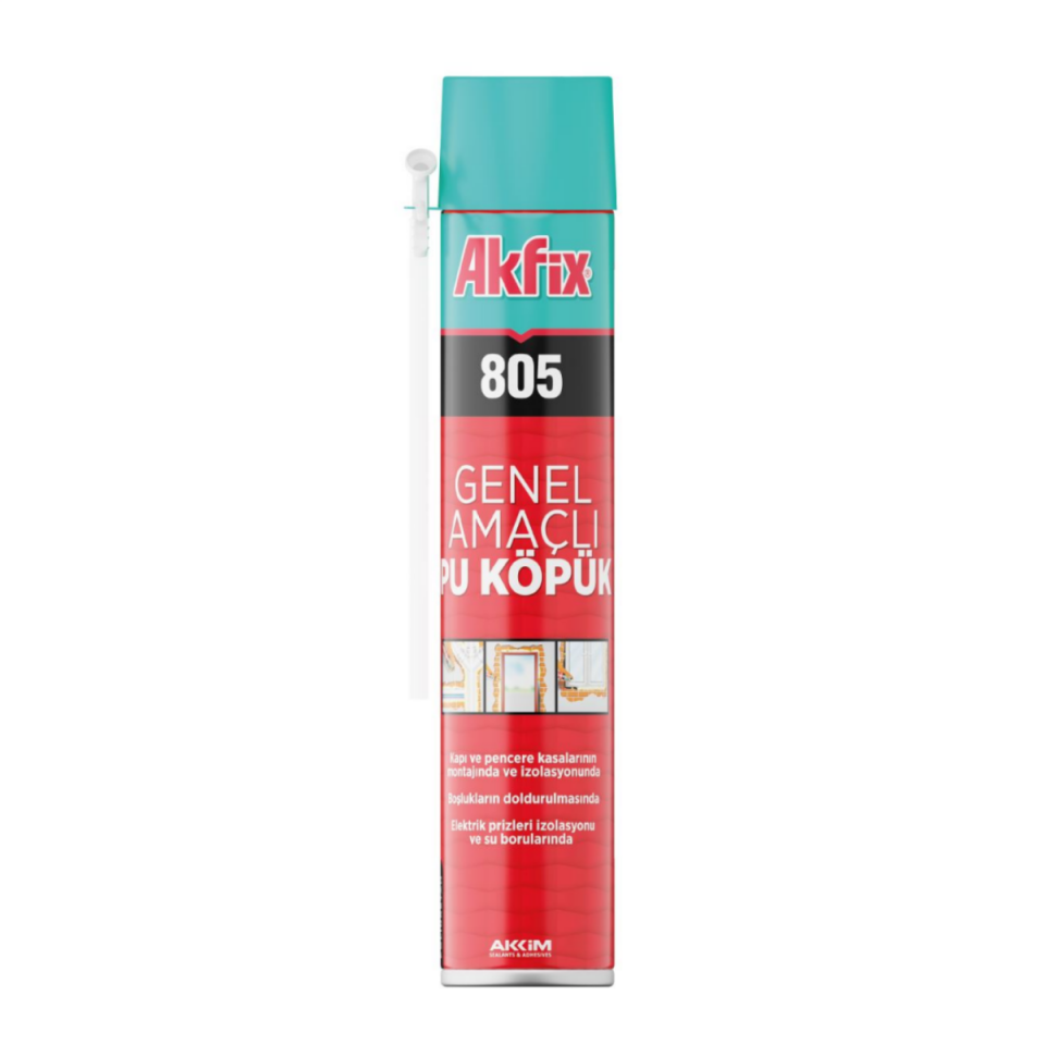 Akfix Köpük Genel Amaçlı 750 ml Emniyet Valfli Pipetli