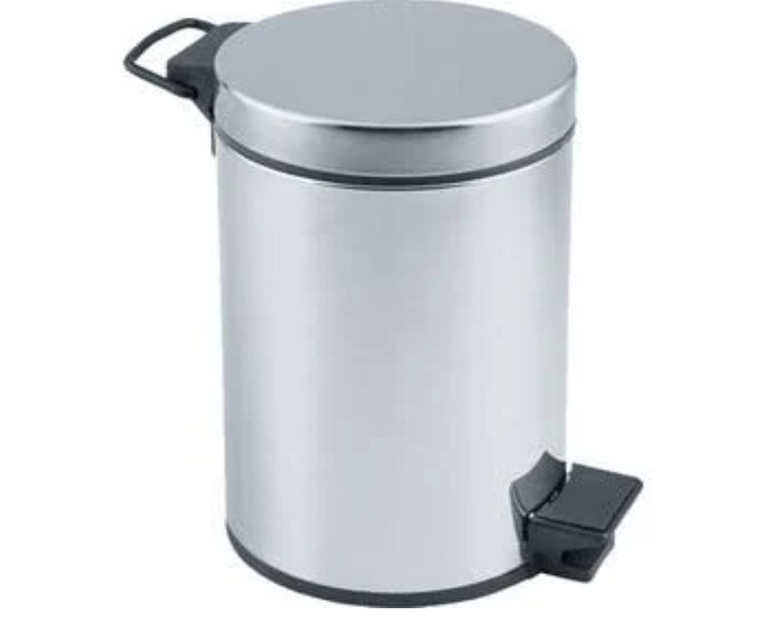 Çöp Kovası Pedallı 5lt Krom