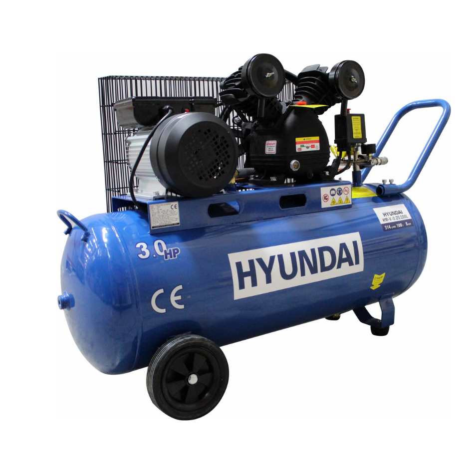Hyundai Hmv025 Kompresör 8Bar Yağlı tip 100lt 2.2kw 3hp