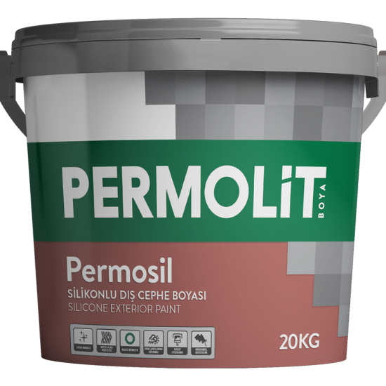 Permolit Permosil Silikonlu Dış Cephe Boyası 3,5kg Beyaz