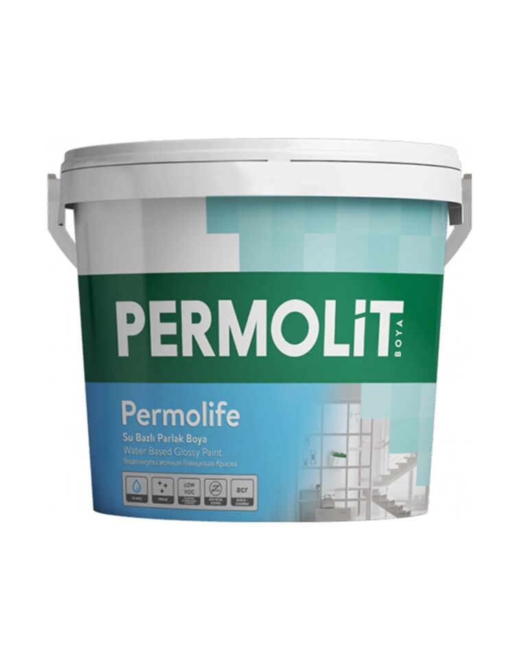 Permolit Permolife Su Bazlı Parlak Boya Beyaz 0,75 lt