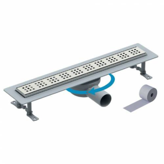 Mertinox Prime Duş Kanalı 33 cm Oynar Başlı