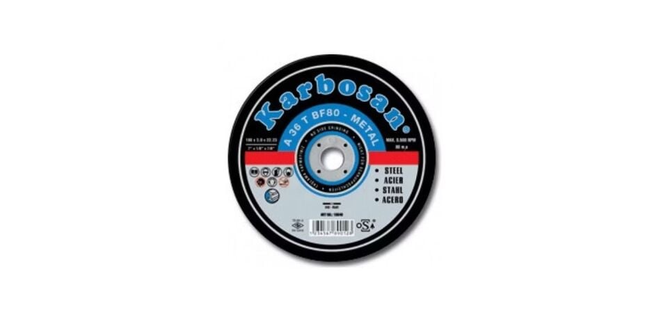 Karbosan Metal Kesici 180 x 3mm x 22.23