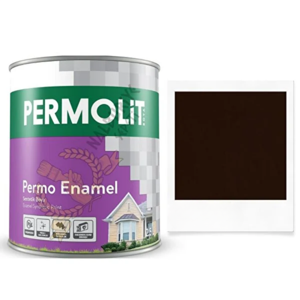 Permolit Enamel Sentetik Boya 2,5 lt Koyu Kahve