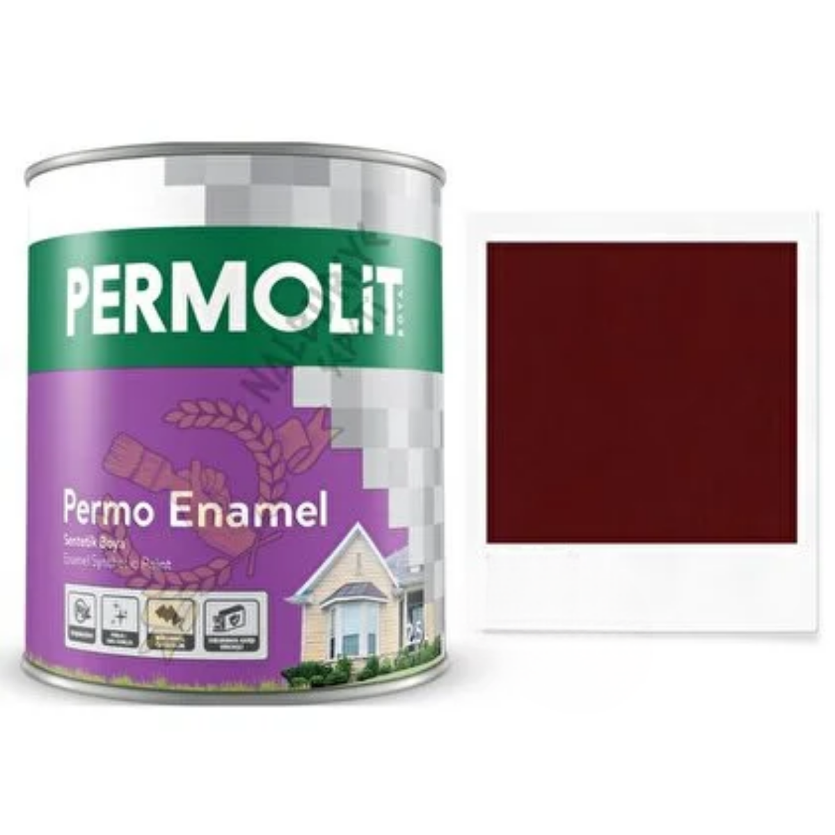 Permolit Enamel Sentetik Boya 2,5 lt Vişne