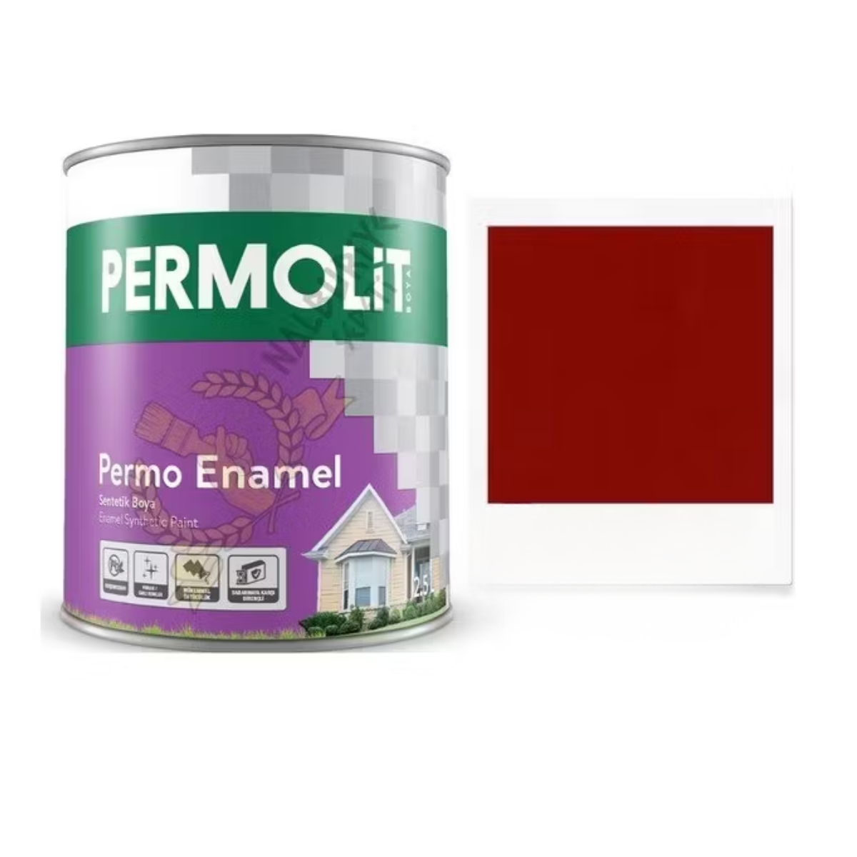 Permolit Enamel Sentetik Boya 2,5 lt Bayrak Kırmızı