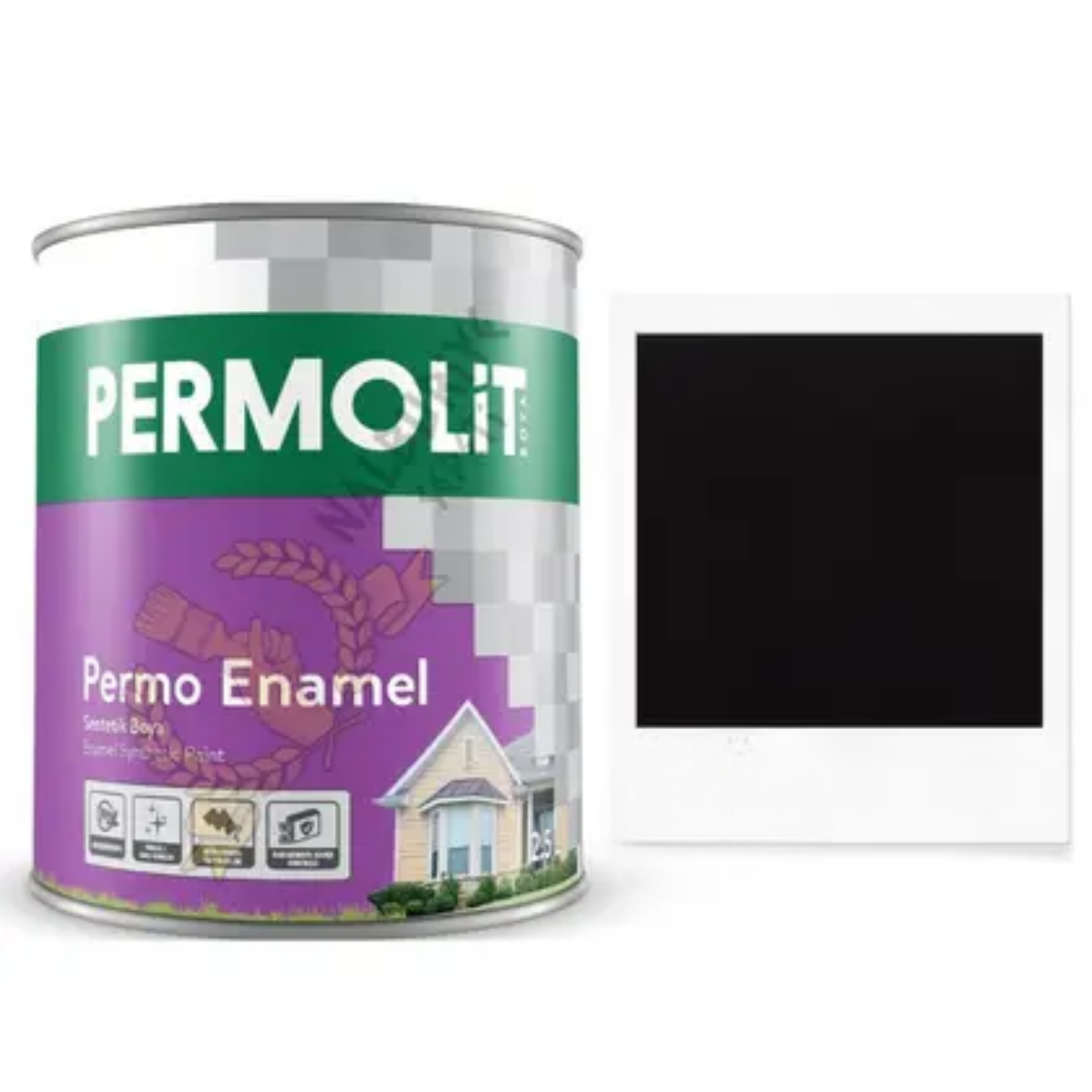 Permolit Enamel Sentetik Boya 2,5 lt Siyah