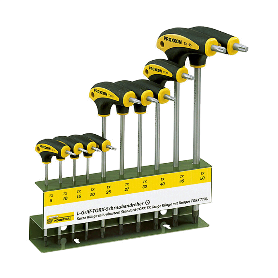 22 652 Proxxon T Saplı Torx Allen Anahtar Seti
