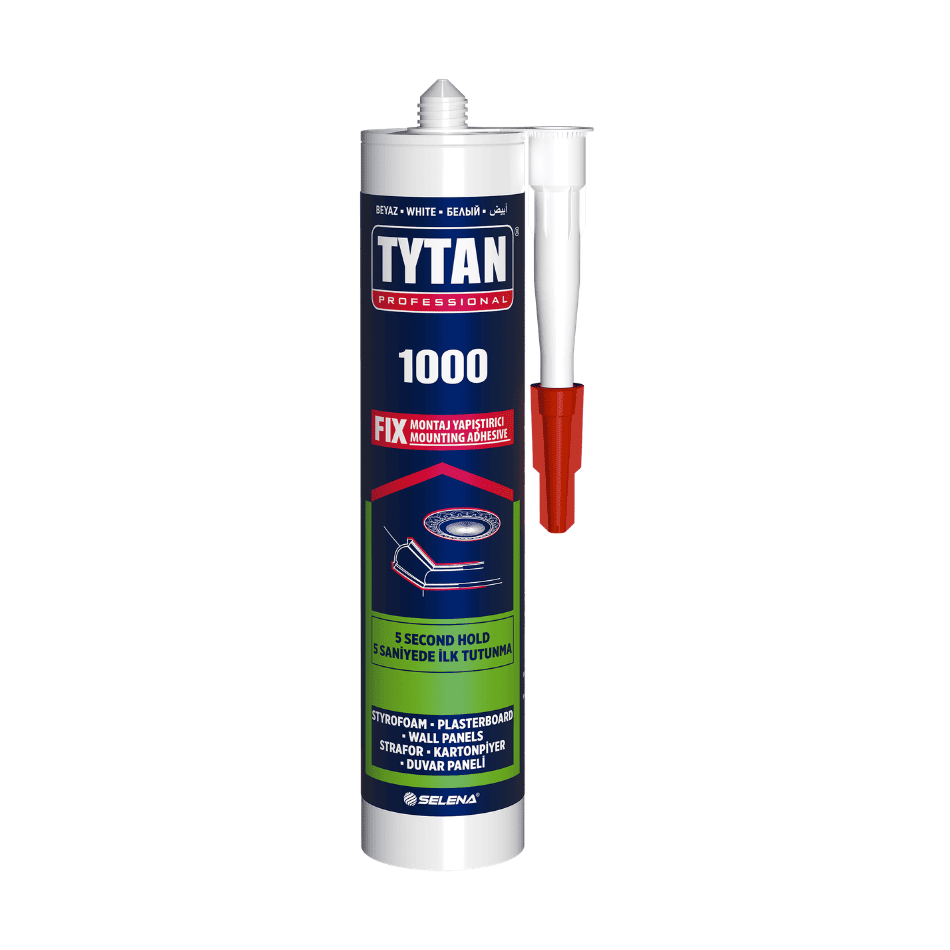 Tytan 1000 Fix Montaj Yapıştırıcı Silikon Beyaz 310ml