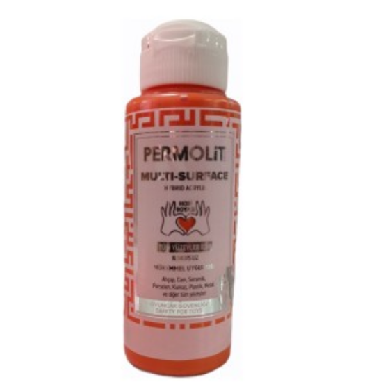 Permolit Multi Surface Akrilik Hobi Boyası Turuncu 120ml