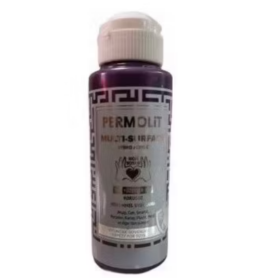 Permolit Multi Surface Akrilik Hobi Boyası Patlıcan Mor 120ml
