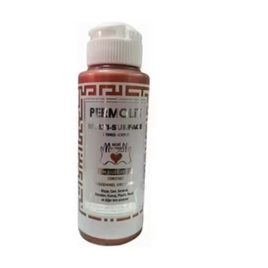 Permolit Multi Surface Akrilik Hobi Boyası Metalik Bakır 120ml