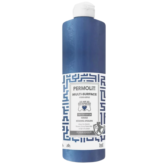 Permolit Multi Surface Akrilik Hobi Boyası Çivit Mavi 120ml