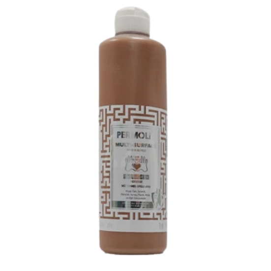 Permolit Multi Surface Akrilik Hobi Boyası Açık Kahve 120ml