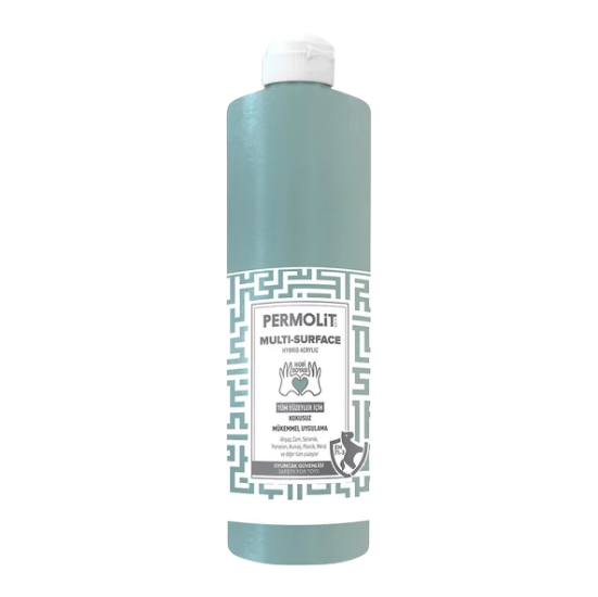 Permolit Multi Surface Akrilik Hobi Boyası Duman Gri 120ml
