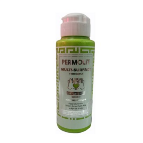 Permolit Multi Surface Akrilik Hobi Boyası Fıstık Yeşil 120ml